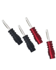 The Chord Company Terminales en plata, crimpados (Pack de 4)