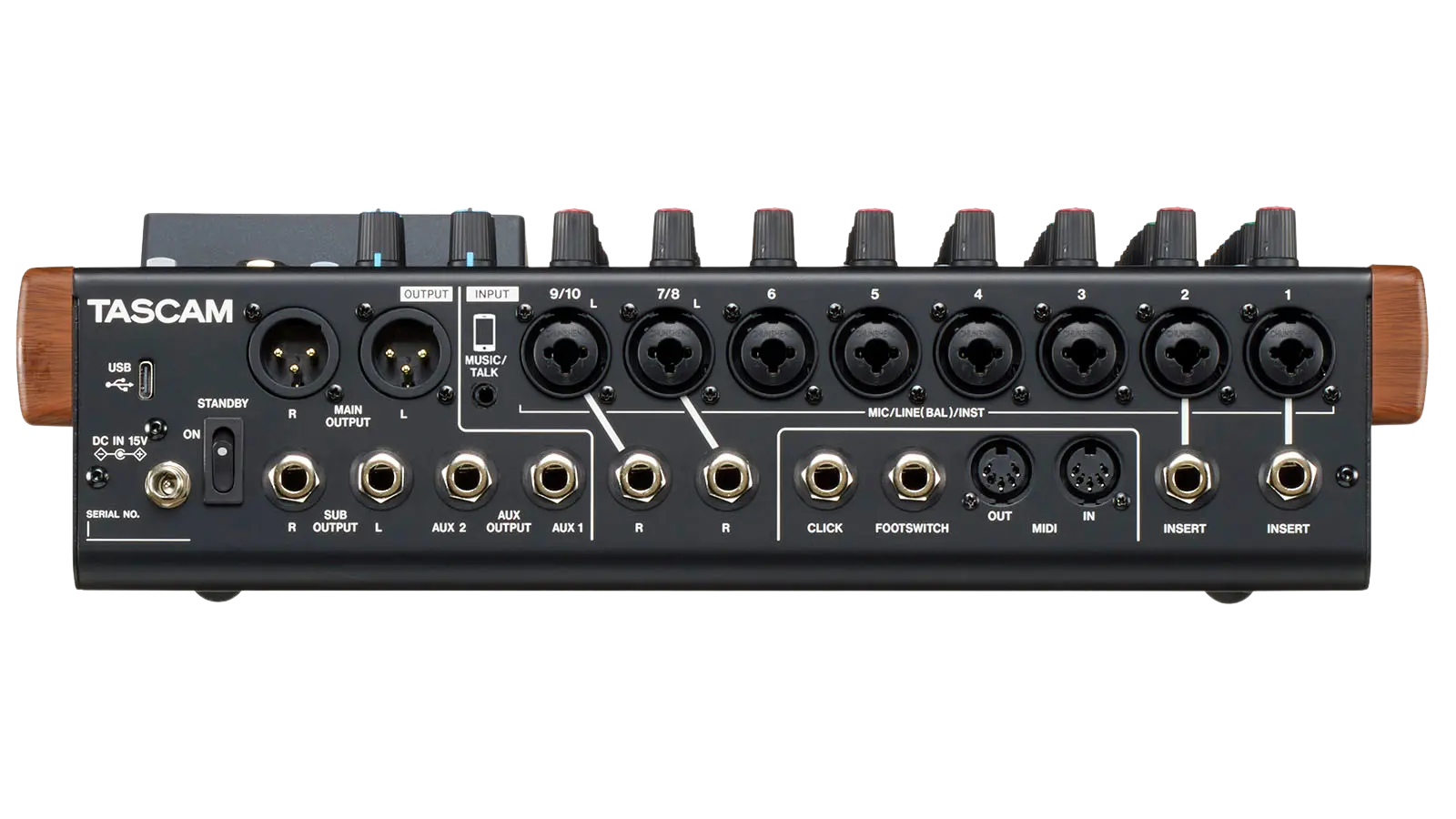 TASCAM Modelo 12 Mezclador de grabación digital de 12 pistas