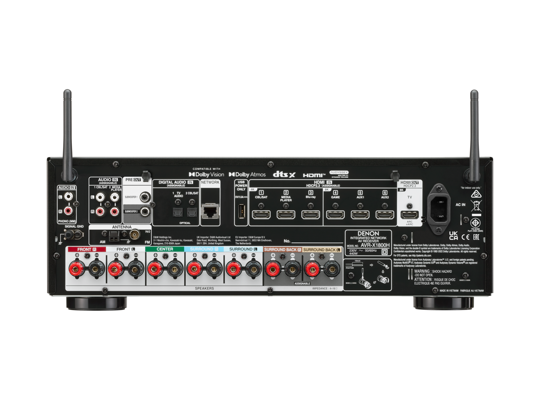 DENON PCM ラヴァーフッド ビリー・ハーパー C38-7007 DENON X1800H Receptor A/V 7.2 80 vatios – Panama Hifi