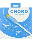 The Chord Company C-sub RCA de alto desempeño para Subwoofer 3 metros