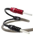 The Chord Company Terminales en plata, crimpados (Pack de 4)